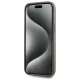 DKNY iPhone 15 Plus vāciņš Leather Checkered Mono Pattern MagSafe, bēšs