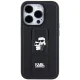 Karl Lagerfeld iPhone 14 Pro Case Gripstand Saffiano Karl&Choupette, Black