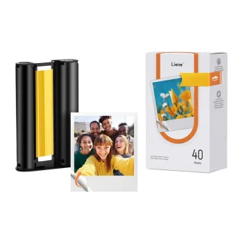Pašlīmējošs fotopapīrs Liene Amber 3x3", 40 loksnes + 1 kasetne (LA002-65007)