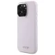 DKNY iPhone 16 Pro Max vāciņš Liquid Silicone Small Metal Logo MagSafe, rozā