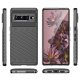 Google Pixel 7 Pro Thunder Series Twill Texture TPU Mobile Phone Cover Case, Black