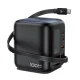 Galda lādētājs Acefast Z10 GaN 100W, ievelkams USB-C vads, TFT displejs, melns