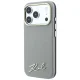 Чехол Karl Lagerfeld Saffiano Small Script MagSafe для iPhone 18 Pro / 17 Pro, бежевый