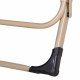 Garden Beach Deck Chair Folding Chair Sunbed with Headrest, Dark Blue