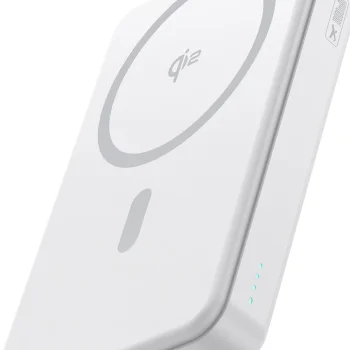 Baseus Airpow II 10000mAh Qi2 Power Bank ar MagSafe 22.5W + Simple Series USB-C kabelis (30cm) - Balts | With Cable...