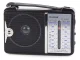 Портативный ретро радиоприемник FM AM SW, черный