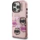 Karl Lagerfeld IML Multi K&C Head Pattern vāciņš iPhone 16 Pro Max, rozā