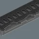 Wera 9720 A Zyklop 1 sprūdrata un muciņu komplekts putu ieliktnī, 1/4\", 37 gab.