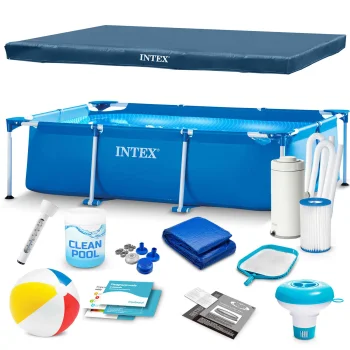 Intex 28272 Frame Pool 300x200x75 cm, 15-in-1 Set