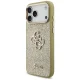 Чехол Guess Fixed Glitter Big 4G с металлической рамкой для iPhone 17 Pro Max,...