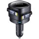 Auto Lādētājs Baseus Enjoyment Max 60W ar 2x Izvelkamiem USB-C Vadiem - Melns | Phone Car Charger