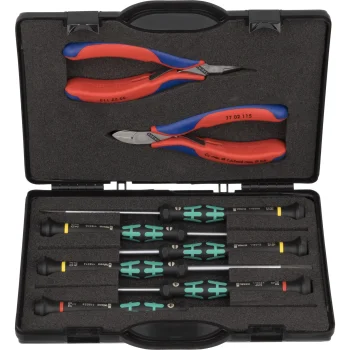 KNIPEX 00 20 18 Electronics Tool Set, 8 Pieces