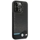 Apple iPhone 14 Pro Max 6,7\" BMW Leather Carbon Case Cover (BMHCP14X22NBCK), Black | Чехол Кейс Бампер...