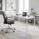 Кухонный стол для 4-5 человек 120x60 см ModernHome, белый мрамор