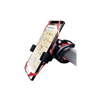 REBELTEC M40 Telefona Velo Turētājs uz Stūres ar Gumijām, Velosipēdam Motociklam, Melns | Bicycle Bike Phone Holder