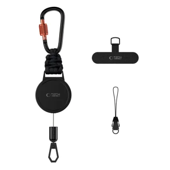 Ремешок-рулетка для телефона Tech-Protect ATH04 UrbanLoop, Black/Orange