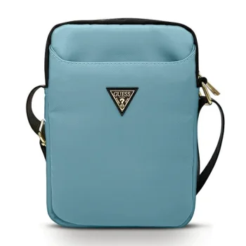 Сумка Guess Nylon Triangle Logo для планшета до 10", светло-голубая