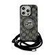 Karl Lagerfeld iPhone 15 Pro Max vāciņš IML Crossbody Monogram, melns