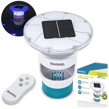 Bestway 58943 peldējošs baseina hlora dozators ar LED gaismu