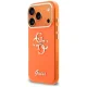 Guess IML 4G Script metāla maciņš iPhone 17 Pro – oranžs | Phone Case Cover