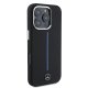 Mercedes silikona futrālis ar zilām svītrām MagSafe iPhone 16 Pro Max - melns | Silicone Blue Stripe Case for Black