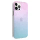 Чехол Guess для iPhone 12 Pro Max 4G 3D Pattern, синий/розовый