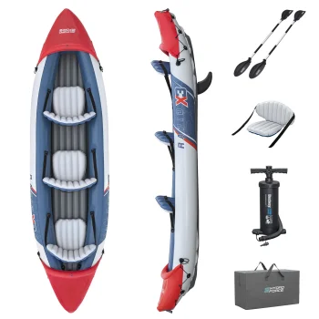 Bestway Hydro-Force Rapid X3 Inflatable Kayak for 3 Persons, 381 x 100 cm