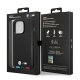BMW iPhone 14 Pro Case Leather Stamp Tricolor MagSafe, Black