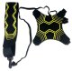 Football Training Belt for Ball Control and Passing, Black and Yellow