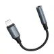 Wozinsky WALJ-01 Lightning uz 3.5 mm mini jack audio adapteris, melns