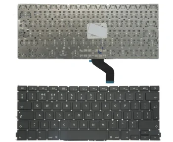 Apple MacBook Pro Retina 13" A1425 tastatūra (UK), melna