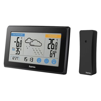 Hama Touch 186314 meteoroloģiskā stacija, melna