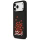 Karl Lagerfeld silikona vāciņš ar sirds zīmes logotipu un MagSafe iPhone 17 Pro Max - Melns | Silicone Heart Sign...