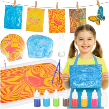 Ebru zīmēšanas komplekts bērniem radošs mākslas komplekts ar 8 krāsām