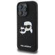 Чехол Karl Lagerfeld для iPhone 16 Pro Max Silicone Heads Print MagSafe, черный