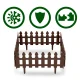 Garden Edging Plonos 240 cm PL-963 Landscape Border, brown