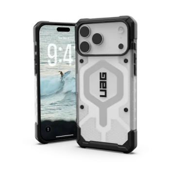 Чехол UAG Pathfinder Clear MagSafe для iPhone 17 Pro Max – бело-серый