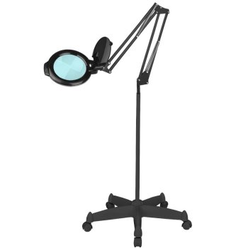 Magnifying LED Floor Lamp with Stand Glow Moonlight 8013/6", black