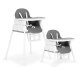 ECOTOYS 3-in-1 Foldable Baby High Chair and Booster Seat, grey