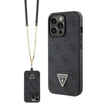 Чехол Guess для iPhone 13 / 13 Pro Crossbody 4G Metal Logo, черный