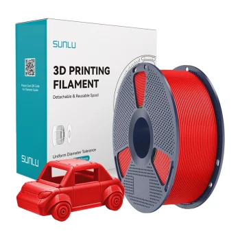 Sunlu PETG kvēldiegs 3D printerim, sarkans (PETG R)