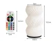 2-in-1 LED RGB galda lampa ar ziedu vāzi un tālvadības pulti, Ecru