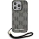 Karl Lagerfeld iPhone 15 Pro vāciņš IML Mono KL Pattern & Cord, melns
