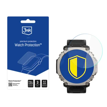 3mk Watch Protection hibrīda aizsargstikls Amazfit T-Rex Ultra 2, 3 gab.