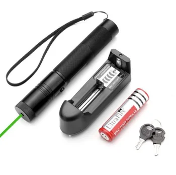 Зелёная лазерная указка + Зарядка для аккумуляторов | Green Laser Pointer