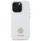 Guess GUHCP16XM4DGPH iPhone 16 Pro Max 6.9" white/white hardcase Silicone Logo Strass 4G