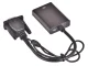 Адаптер-переходник VGA на HDMI с аудио 3.5 мм и USB, Full HD, Черный