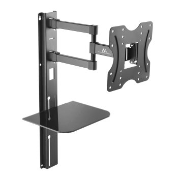 Maclean MC-771 TV sienas stiprinājums ar plauktu, 23"-42", 30kg, VESA 200x200