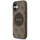 Guess iPhone 17 Case 4G Circle Classic Logo MagSafe, Brown