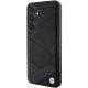 BMW Samsung Galaxy S24 vāciņš Signature Leather Crossing Lines, melns